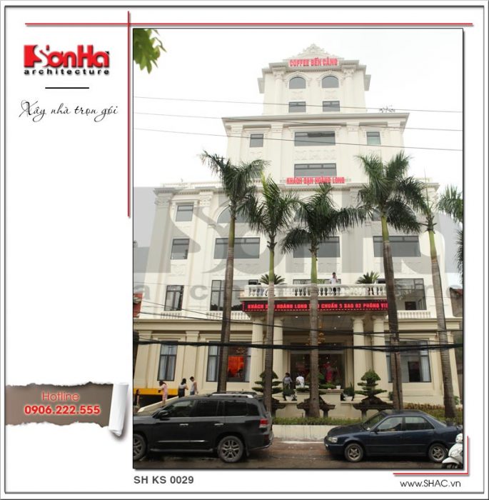 2 Ảnh thực tế mẫu kiến trúc khách sạn đẹp tại quảng ninh sh ks 0029