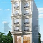 Thiết kế kiến trúc nhà phố 5 tầng kiểu Pháp sang trọng tại Sài Gòn sh nop 0117