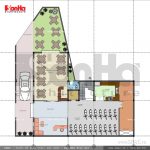 Mặt bằng tầng 1 nhà ở kết hợp kinh doanh sh nop 0116