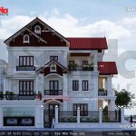 Thiết kế biệt thự kiến trúc cổ điển Pháp sang trọng tại Ninh Bình sh btp 0094