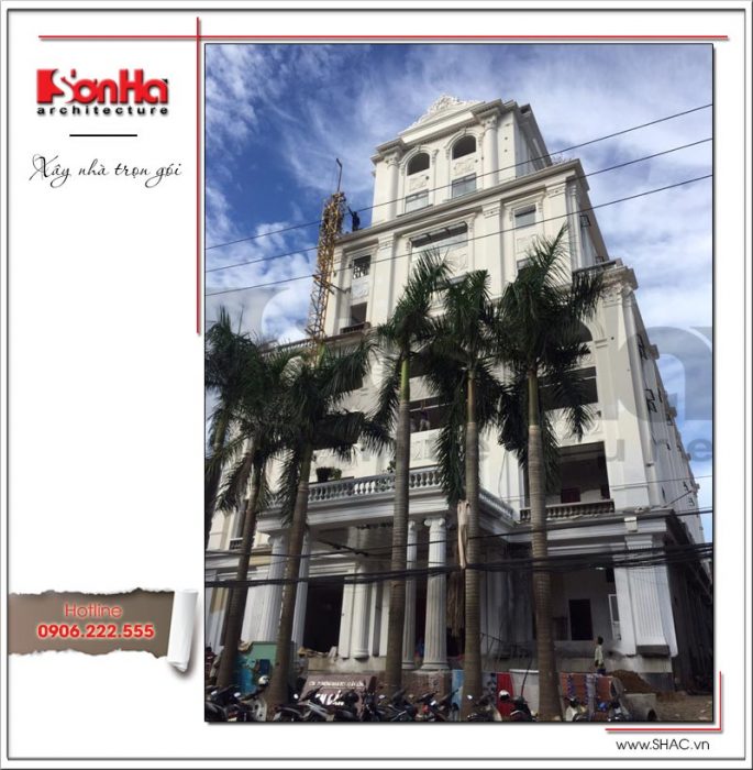 3 Ảnh thực tế thi công kiến trúc khách sạn tại quảng ninh sh ks 0029