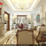 Thiết kế nội thất phòng khách nhà phố kiến trúc Pháp sh nop 0117