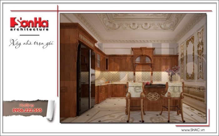 Thiết kế biệt thự kiến trúc Pháp 3 tầng mái ngói đỏ tại Ninh Bình – SH BTP 0094 4