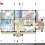 Mặt bằng tầng 1 biệt thự