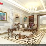 Mẫu thiết kế nội thất phòng khách nhà phố kiến trúc Pháp sh nop 0117