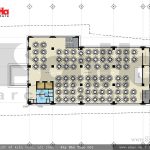 Mặt bằng tầng 2 khách sạn nhà hàng trung tâm tổ chức sự kiện sh ks 0029