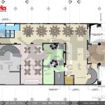 Thiết kế mặt bằng công năng tầng 1 khách sạn cổ điển Pháp 7 tầng sh ks 0028