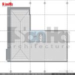 Mặt bằng tầng mái nhà ở kết hợp kinh doanh sh nop 0116