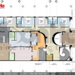 Thiết kế mặt bằng công năng tầng 2 khách sạn cổ điển Pháp 7 tầng sh ks 0028