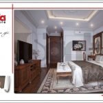 Thiết kế biệt thự kiến trúc Pháp 3 tầng mái ngói đỏ tại Ninh Bình – SH BTP 0094 26