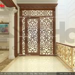 Thiết kế nội thất sảnh thang nhà phố kiến trúc Pháp sh nop 0117