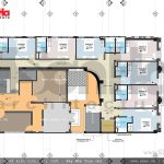 Thiết kế mặt bằng công năng tầng 4 khách sạn cổ điển Pháp 7 tầng sh ks 0028