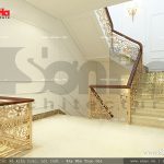 Mẫu thiết kế nội thất sảnh thang nhà phố kiến trúc Pháp sh nop 0117