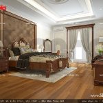 Thiết kế nội thất phòng ngủ 1 view 1 nhà phố kiến trúc Pháp sh nop 0117