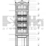 Mặt đứng A-B nhà ống Pháp tại Hải Phòng sh nop 0118