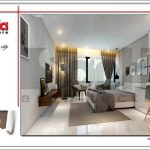 Mẫu nội thất phòng ngủ tầng lửng nhà ống Pháp 6 tầng SH NOP 0118