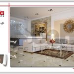 Mẫu nội thất khu để xe tầng 1 nhà ống Pháp 6 tầng SH NOP 0118