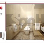 Mẫu nội thất wc tầng 1 nhà ống Pháp 6 tầng SH NOP 0118