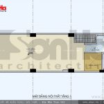 Mặt bằng tầng 1 nhà phố đẹp 7 tầng hiện đại tại Quảng Ninh sh nod 0158