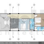 Mặt bằng tầng 2 nhà phố kiến trúc cổ điển Pháp tại Hải Dương sh nop 0119