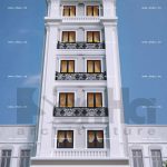 Mẫu thiết kế nhà ống Pháp 6 tầng sang trọng tại Hải Phòng sh nop 0118