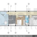 Mặt bằng tầng 3 nhà phố kiến trúc cổ điển Pháp tại Hải Dương sh nop 0119