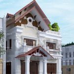 Thiết kế biệt thự kiến trúc cổ điển Pháp 2 tầng tại Tiên Lãng Hải Phòng sh btp 0095