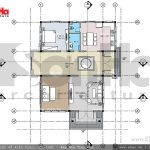 Mặt bằng tầng 1 biệt thự sh btd 0046