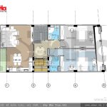 Mặt bằng tầng lửng nhà ống Pháp tại Hải Phòng sh nop 0118