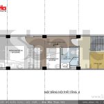 Mặt bằng tầng 4 nhà phố đẹp 7 tầng hiện đại tại Quảng Ninh sh nod 0158