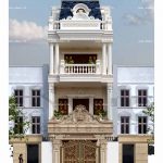 Mặt tiền nhà phố kiểu Pháp 4 tầng tại Hải Dương sh nop 0119