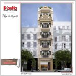 Mẫu thiết kế nhà phố 6 tầng tại Quảng Ninh sh nod 0123