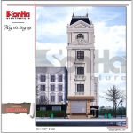 Thiết kế nhà phố cổ điển 5 tầng tại Hải Phòng xu hướng 2017 sh nop 0122
