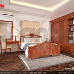 Mẫu thiết kế nội thất phòng ngủ cổ điển đẹp sang trọng sh nop 0120