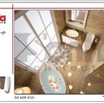 Thiết kế nội thất phòng tắm vệ sinh phòng ngủ VIP nhà phố kiến trúc Pháp sh nop 0121