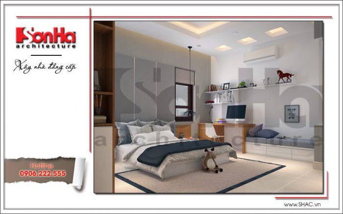 Thiết kế phòng ngủ con trai hiện đại đẹp sh nop 0124