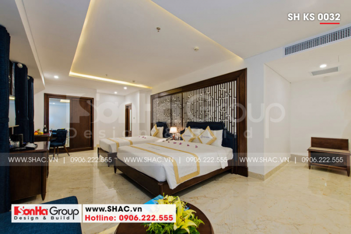 10 Không gian phòng ngủ deluxe family khách sạn 4 sao tại đà nẵng sh ks 0032