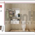 Thiết kế nội thất phòng tắm khách sạn mini 4 tầng kiến trúc cổ điển sh ks 0031