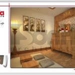 Mẫu thiết kế phòng thờ nội thất gỗ sang trọng sh nop 0124