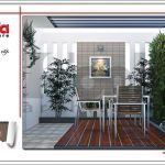 Mẫu thiết kế sân phơi tiểu cảnh nhà phố 6 tầng tại Quảng Ninh sh nod 0123
