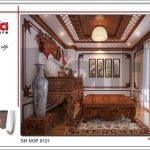 Thiết kế nội thất phòng thờ nhà phố kiến trúc Pháp sh nop 0121