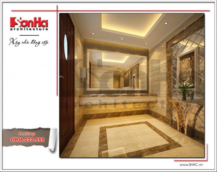 Mẫu thiết kế nội thất phòng vệ sinh nam khách sạn tại Đà Nẵng sh ks 0031