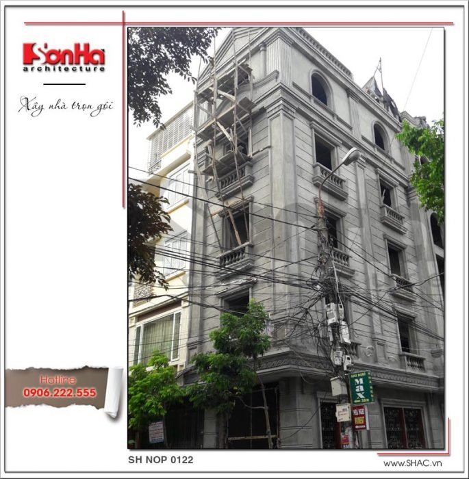 Thiết kế nhà phố cổ điển 5 tầng tại Hải Phòng xu hướng [next_year] - SH NOP 0122 2