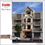 Mẫu thiết kế nhà phố cổ điển 4 tầng đẹp đẳng cấp tại Hải Phòng sh nop 0124