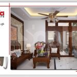 Mẫu thiết kế nội thất phòng khách nhà phố 6 tầng tại Quảng Ninh sh nod 0123