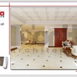 Thiết kế nội thất gara thông thoáng rộng đẹp nhà phố cổ điển sh nop 0125