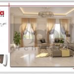 Thiết kế phòng khách nhà ống hiện đại tại Quảng Ninh sh nod 0159