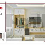 Mẫu thiết kế nội thất phòng ngủ VIP 2 giường khách sạn mini 4 tầng kiến trúc cổ điển sh ks 0031