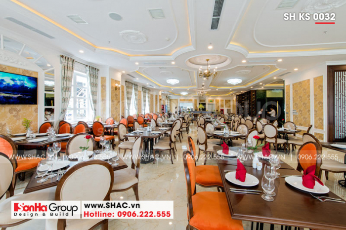 6 Không gian nội thất phòng ăn khách sạn 4 sao tại đà nẵng sh ks 0032