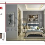 Thiết kế nội thất phòng ngủ 1 khách sạn mini 4 tầng kiến trúc cổ điển sh ks 0031